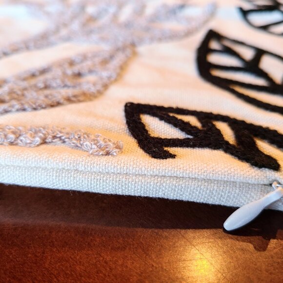 Boho Decorative Throw Pillow Cover Accent Case Leaf Cottage Modern Decor 12x20 - Picture 7 of 11